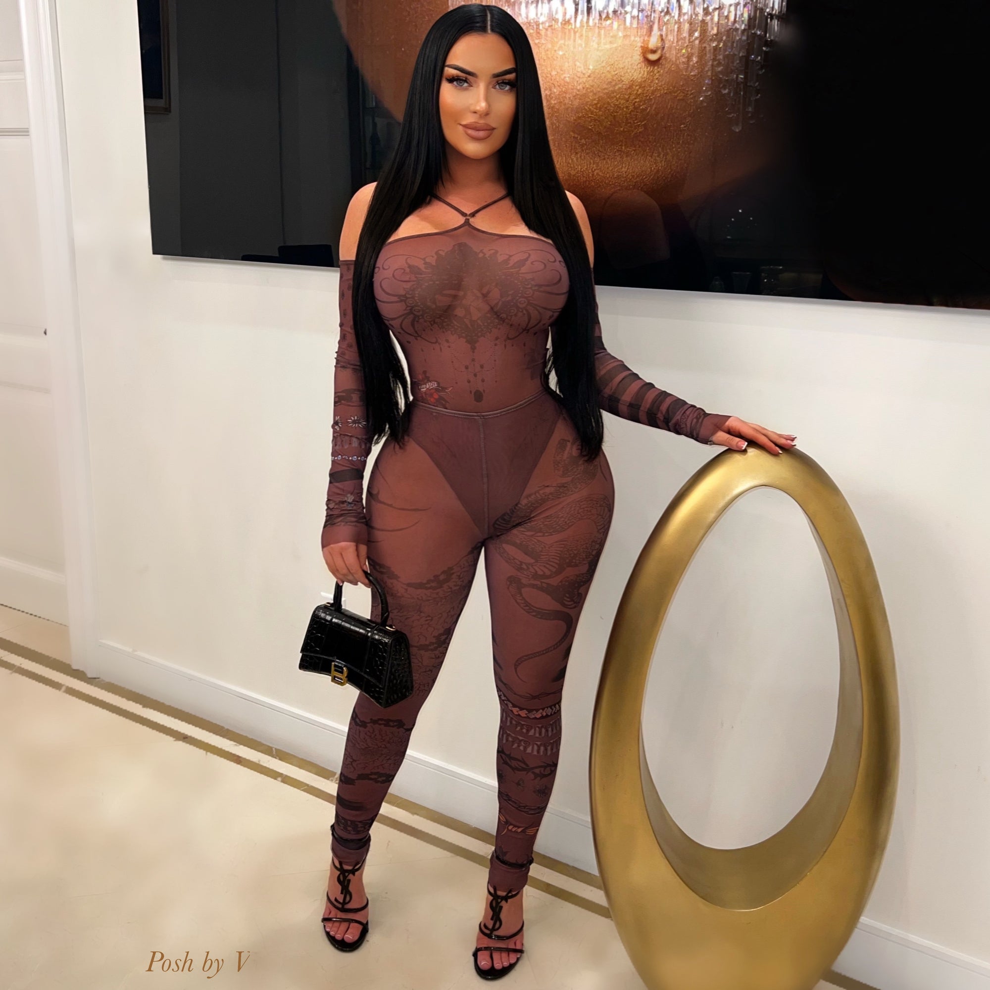 Mimi leggings set (Brown)