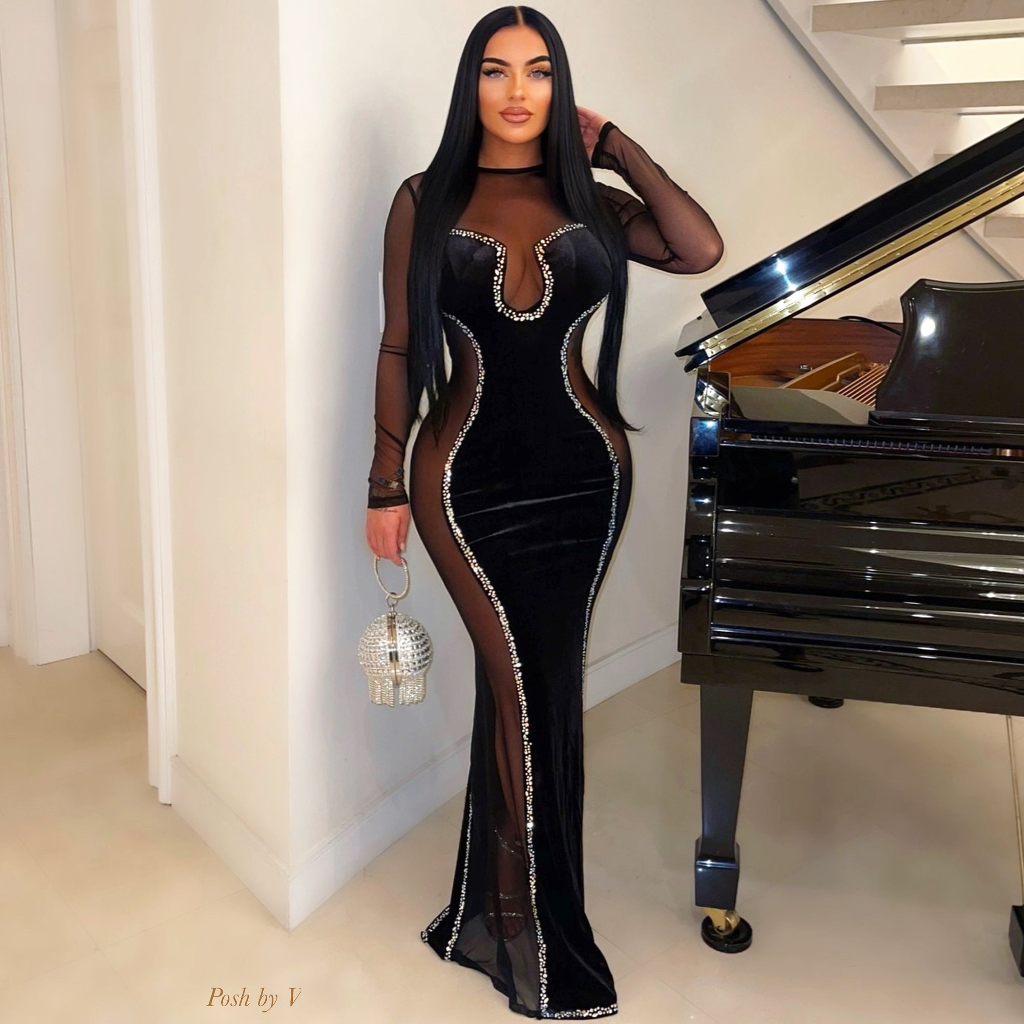 Leire glam gown (Black)