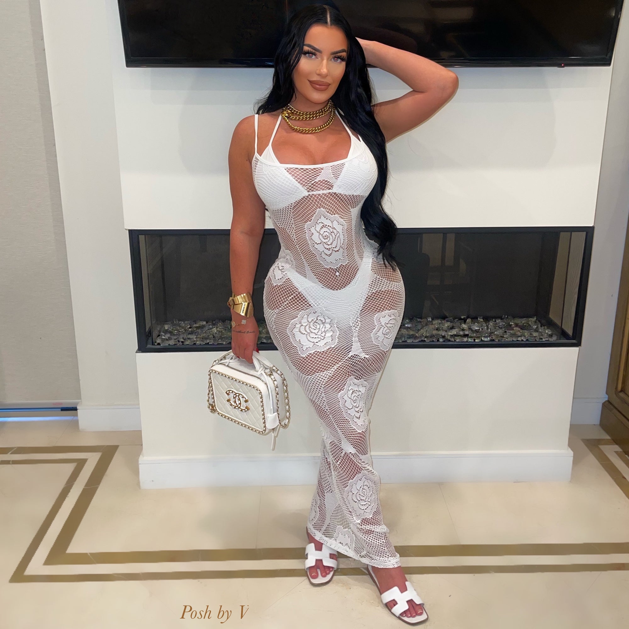 Juliana 3pcs bikini set /dress (Black)