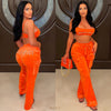 Baby girl pants set (Orange)