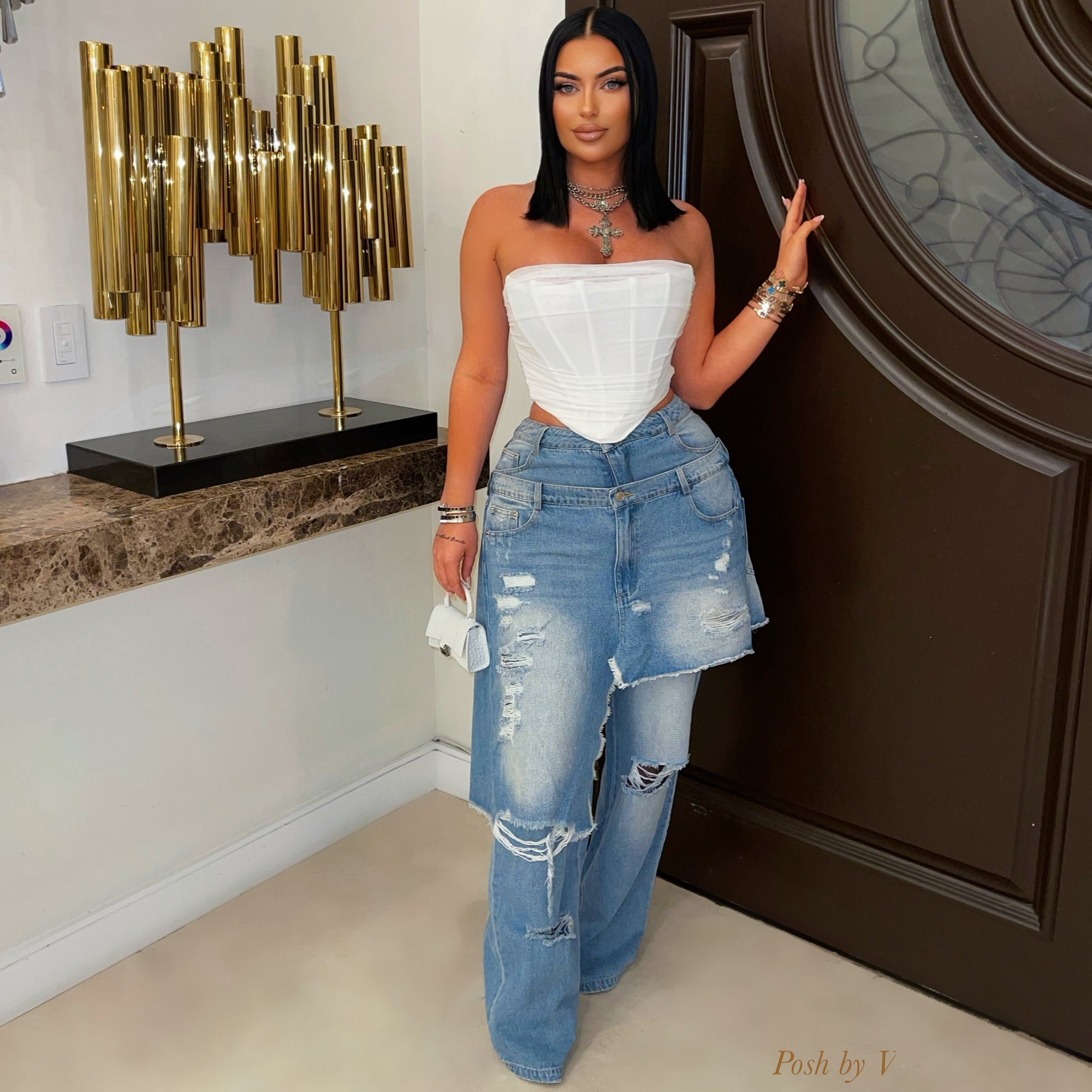 Zika double jeans (Blue)