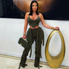 Enzo caged pants set (Olive)