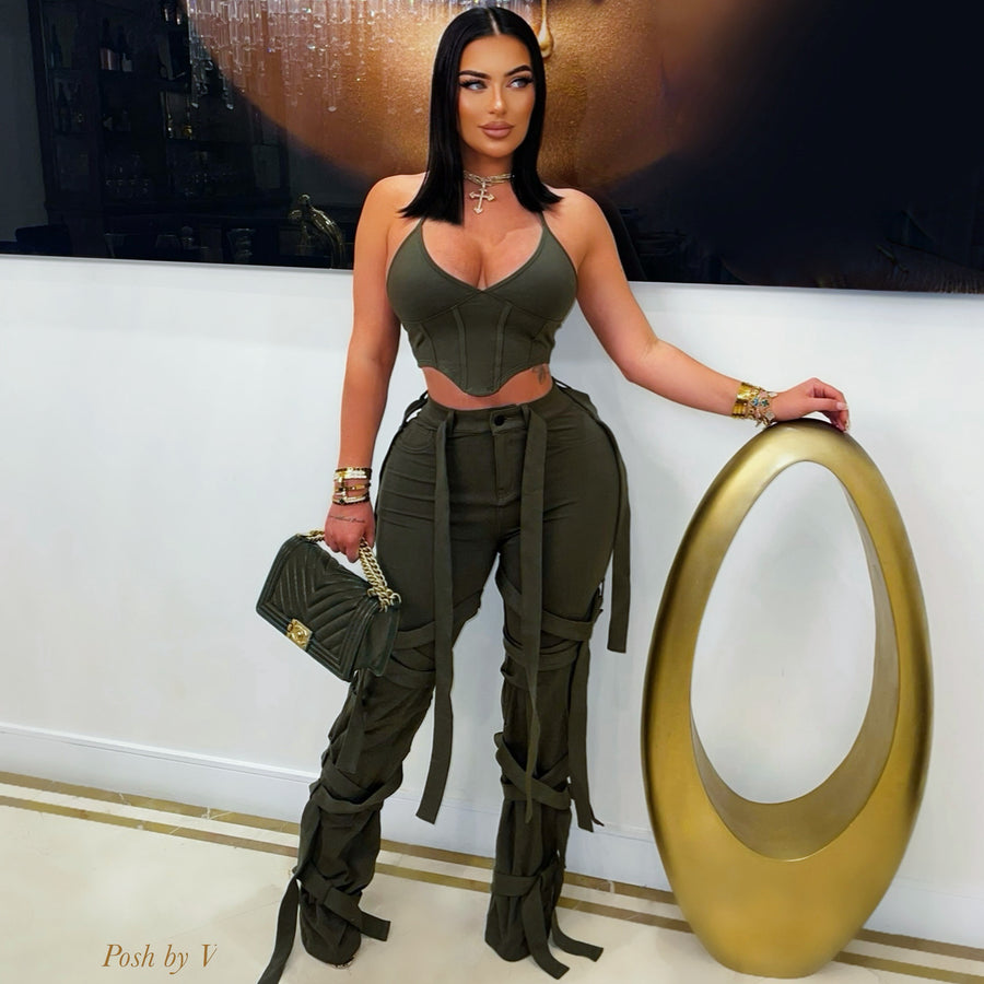 Solise couture dress (Black/gold)