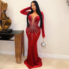Dime glam gown (Red/silver)
