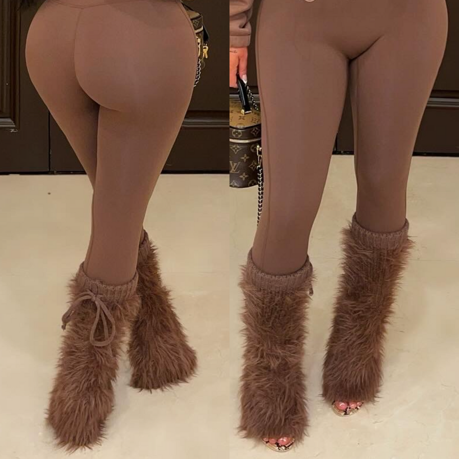 Fuzzy boot covers (Brown)