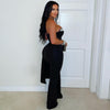Latin caged glam jumpsuit (Black/silver)