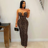 Loki leopard maxi dress (Brown/black)