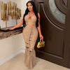Maui rope maxi dress (Nude)