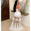 Milan corset lace dress (White)