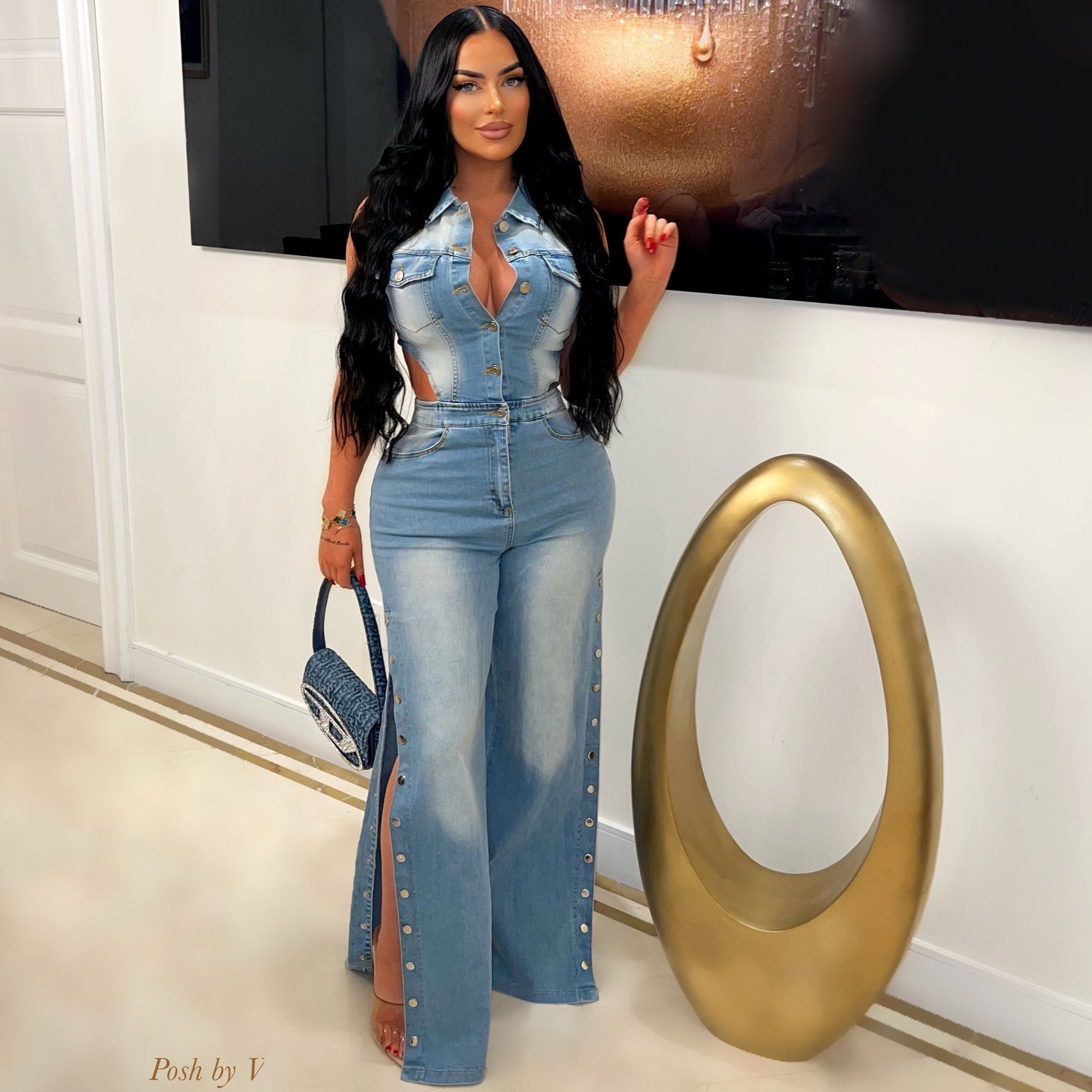Ola denim jumpsuit
