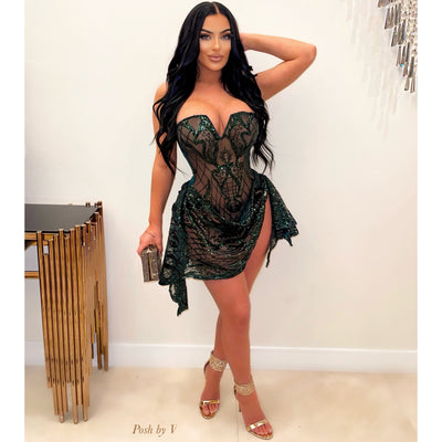 Posh glam dress (Emerald)
