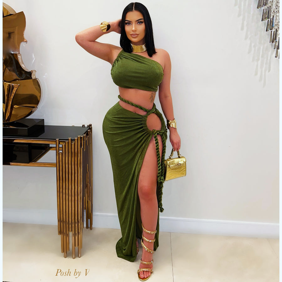 Vaya rope skirt set (Green)