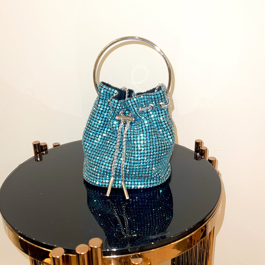 Vella crystal bag (Blue)