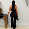 Karen belted jumpsuit (Black)