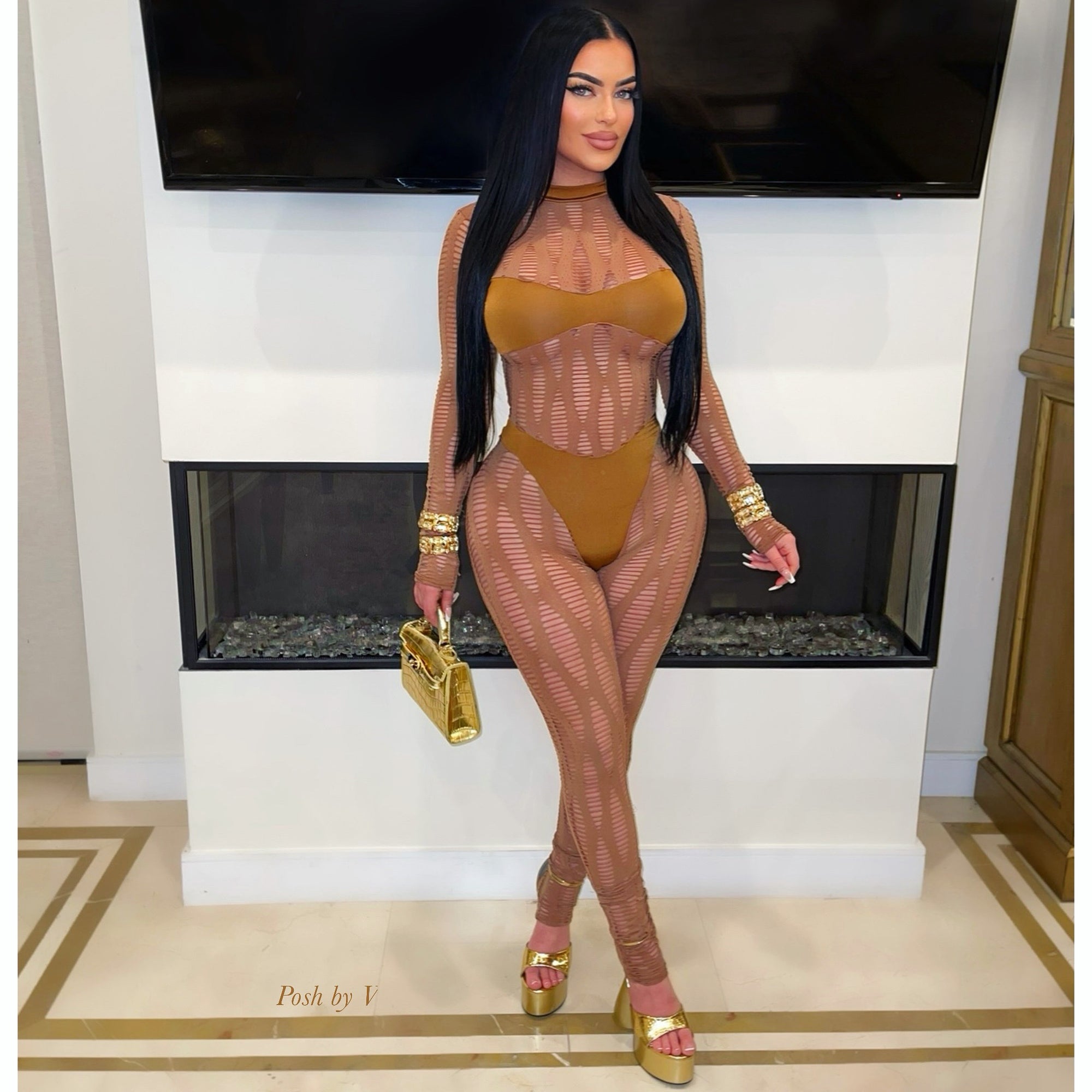 Jenique jumpsuit (Brown)