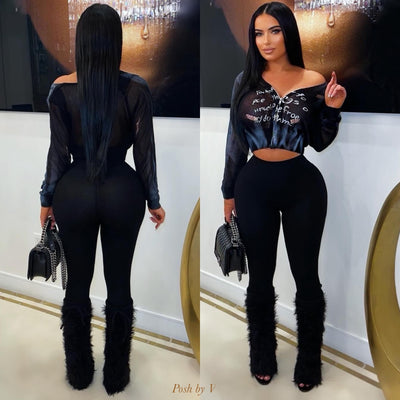 Fuzzy boot covers (Black)