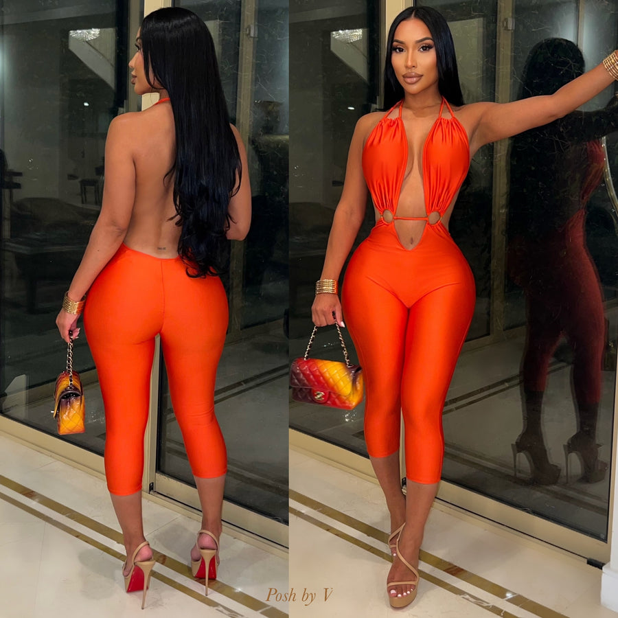 Mina jumpsuit (Orange red)