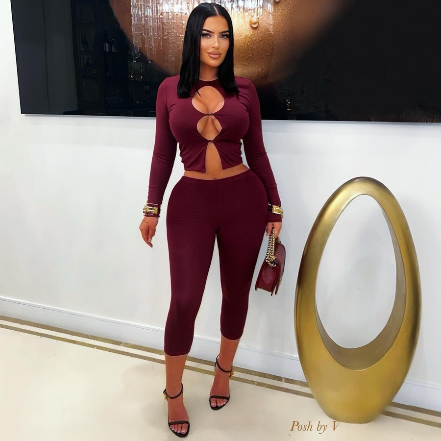 Taski capri set (Burgundy)