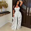 Isha embroidered pants set (White)