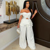 Lunette palazzo pants set (Ivory)