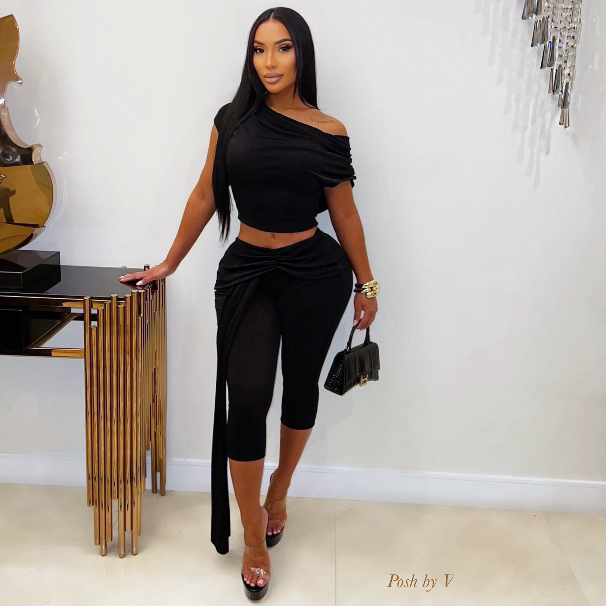 Essue leggings set (Black)