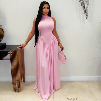 Gloria maxi dress (Pink)