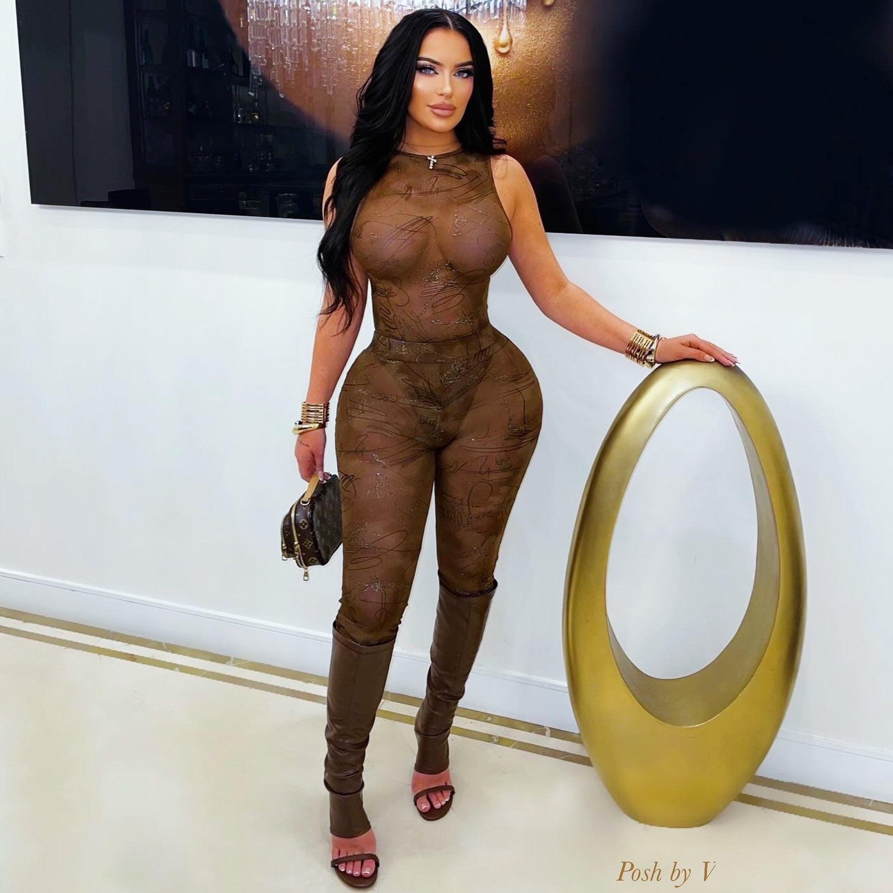 Eluzi leggings set (Brown)