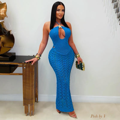 Paruzza crochet dress (Blue)