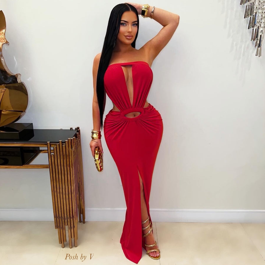 Onelia maxi dress (Red)