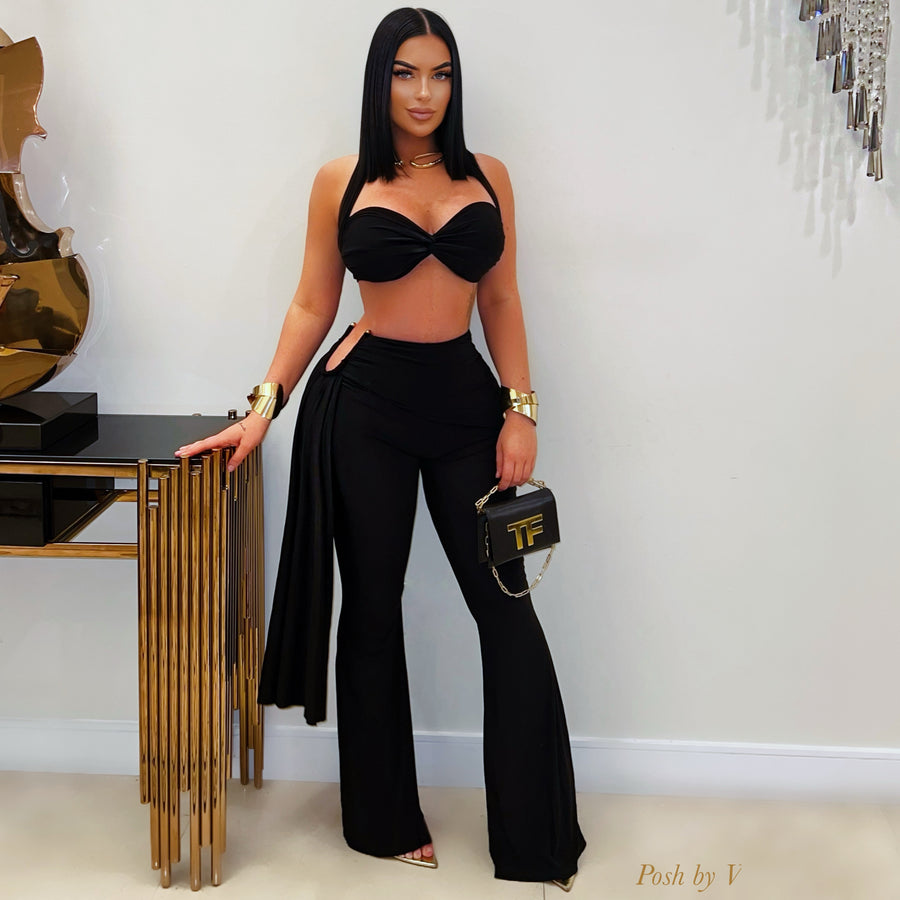 Pelez maxi dress (Black multi)