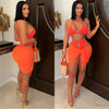 Sashi monokini w/wrap (Orange/gold)