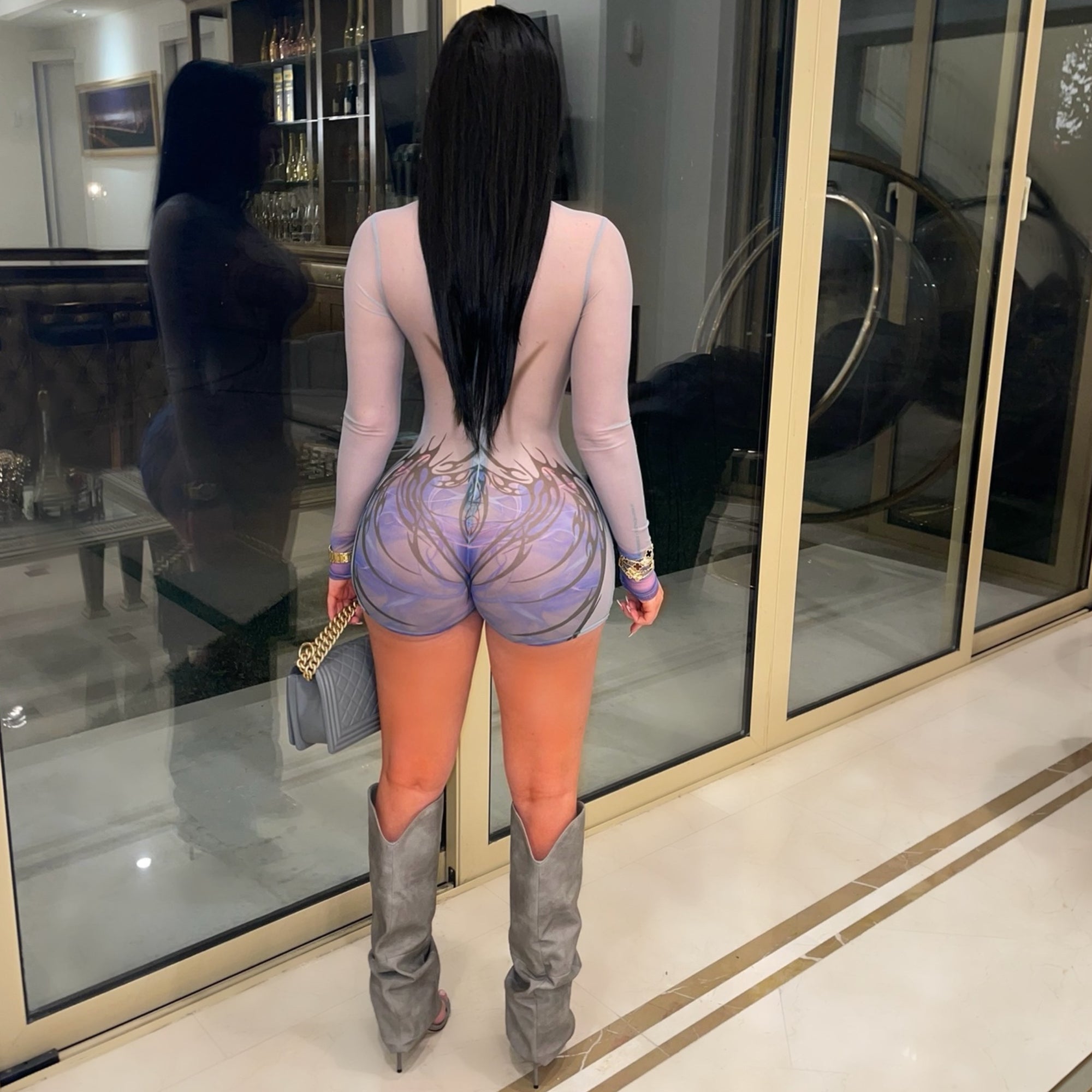 Astonishing beauty romper (Nude multi)