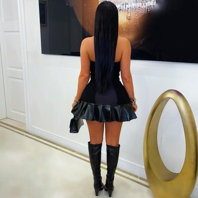 Angel rock mini dress (Black multi)