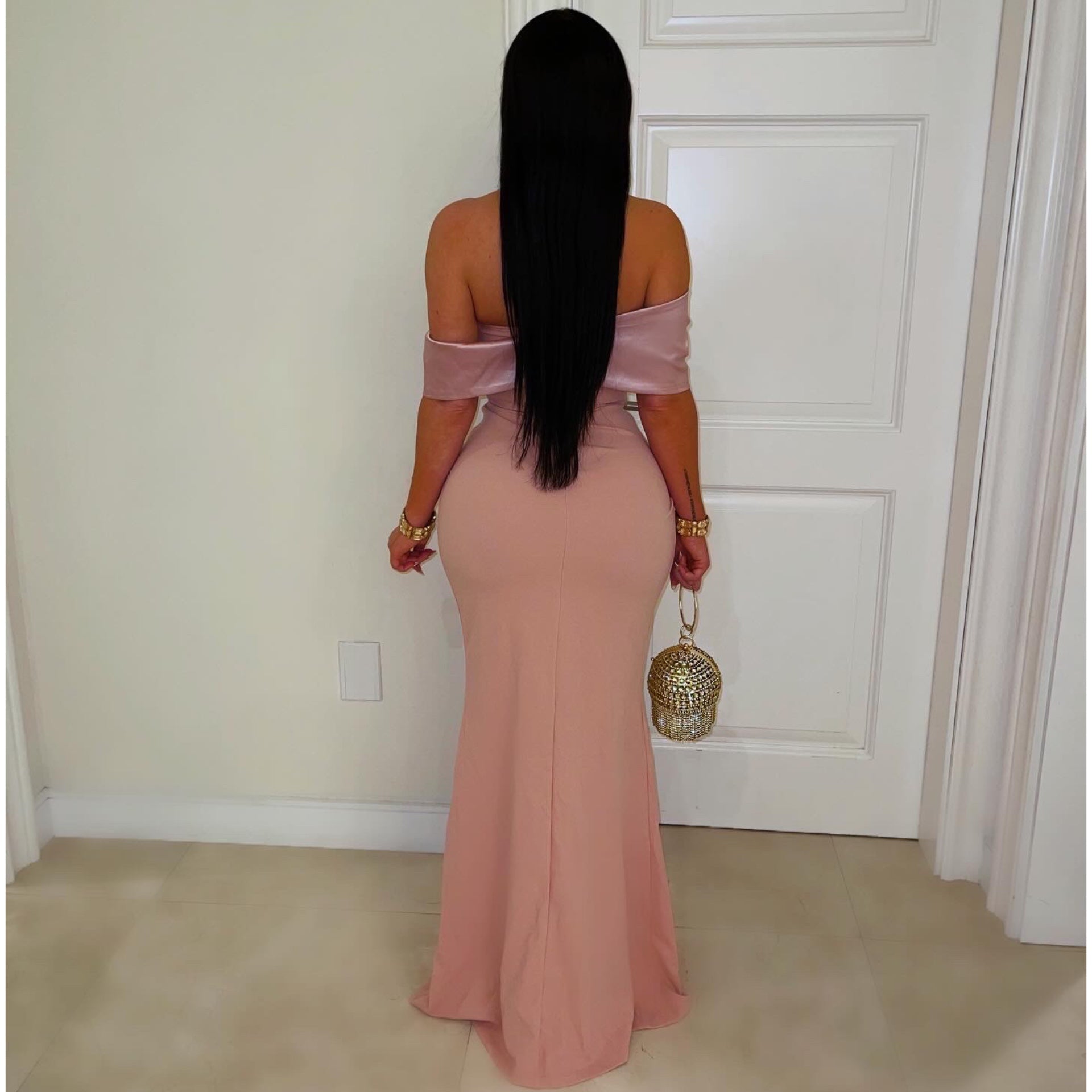 Esaji rose dress (Blush)