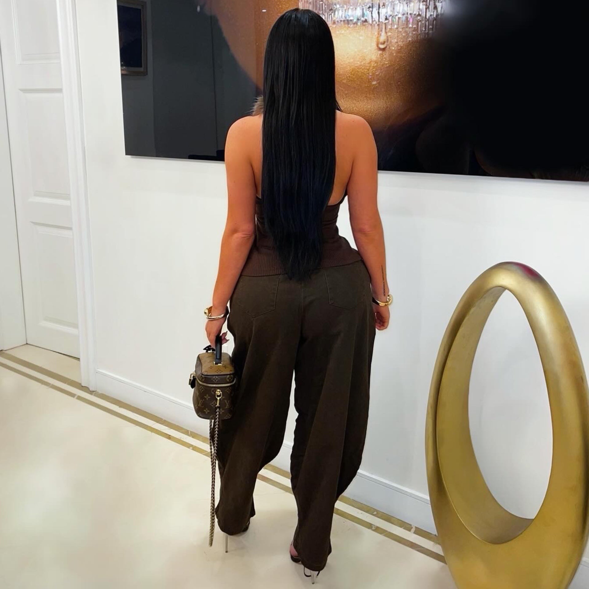 Rye wide pants (Brown)