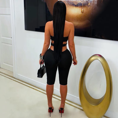 Vibe jumpsuit (Black/silver)