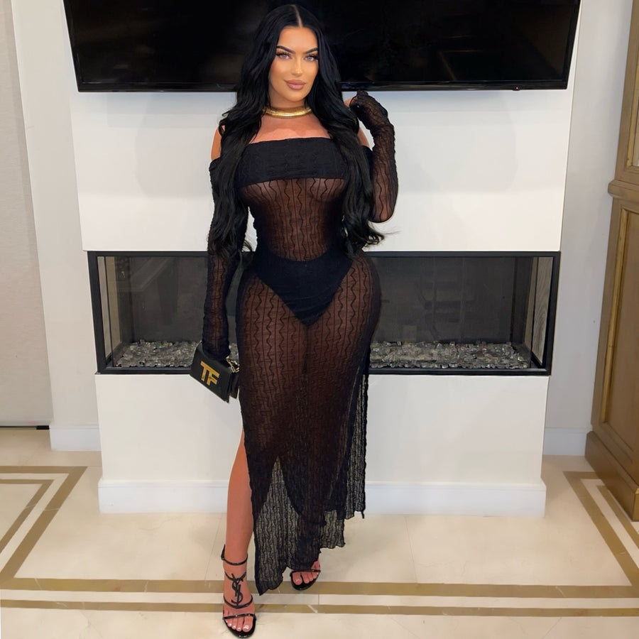 Venice maxi dress (Black)