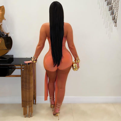 Dian romper (Orange/gold)