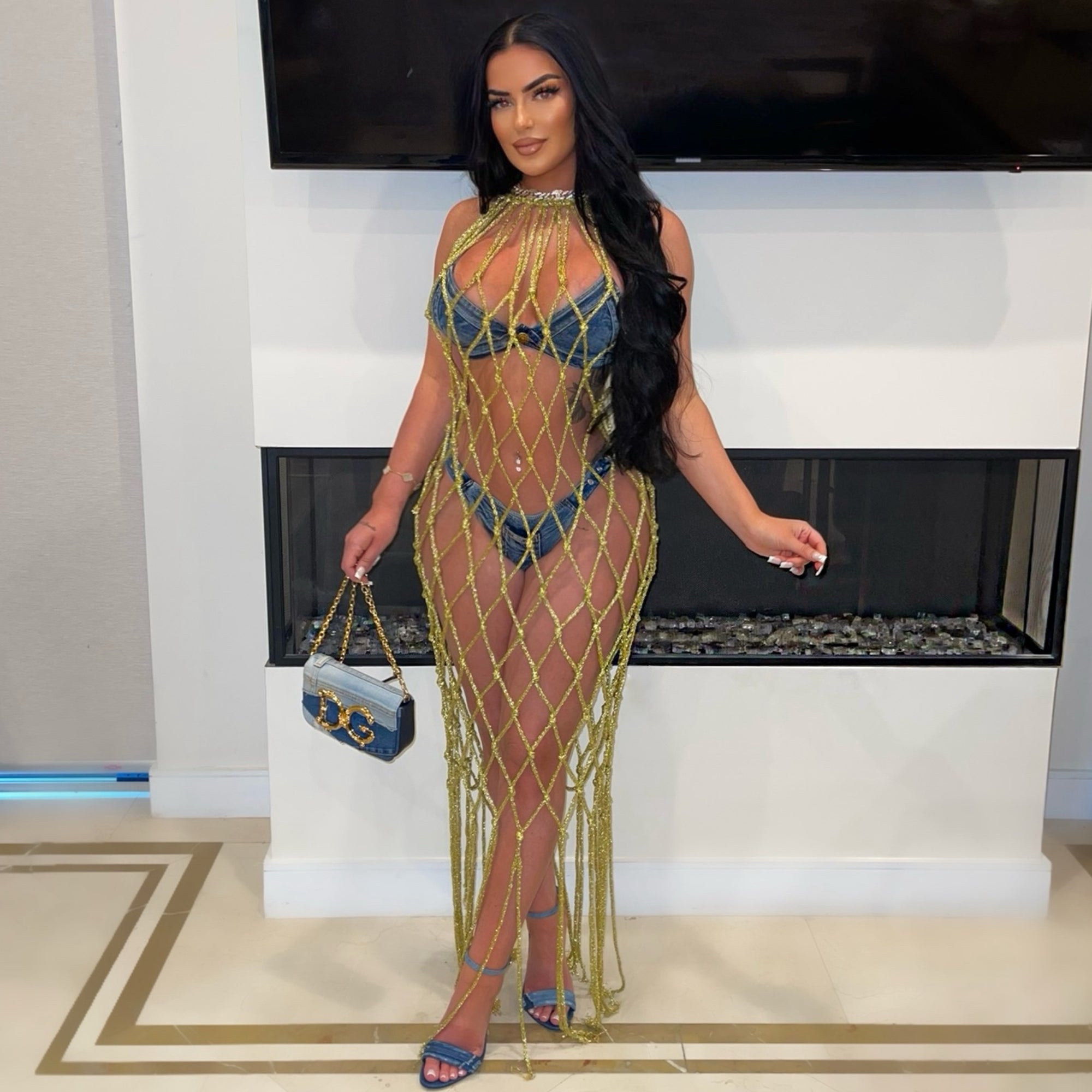 Viva glam cover dress (Gold)