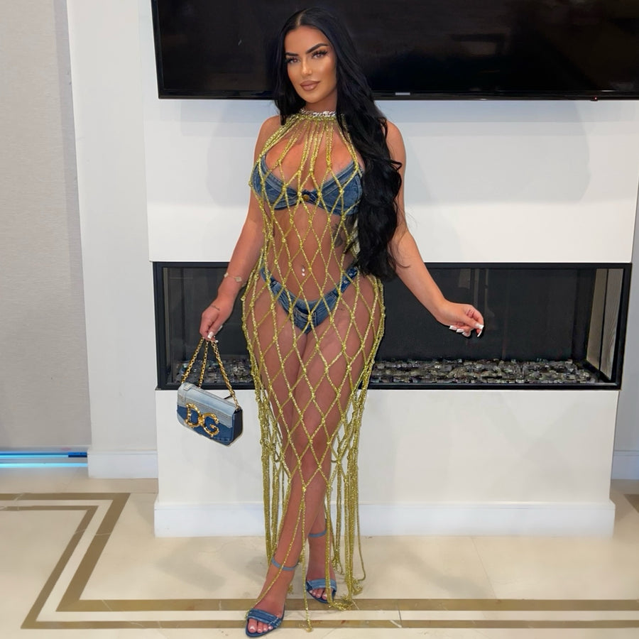 Viva glam cover dress (Gold)