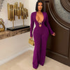 Zaisha palazzo jumpsuit (Purple)