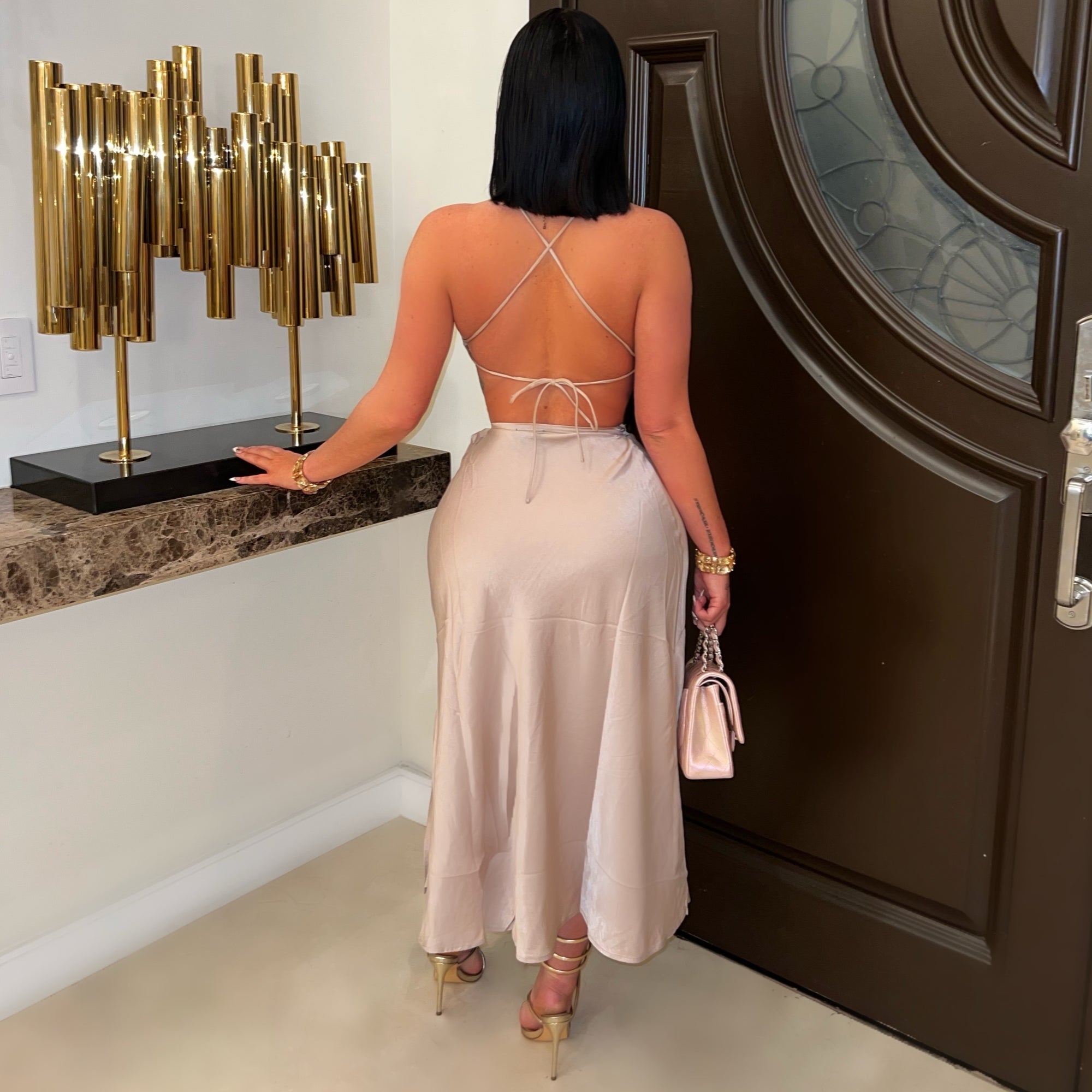 Kasia skirt set (Nude)