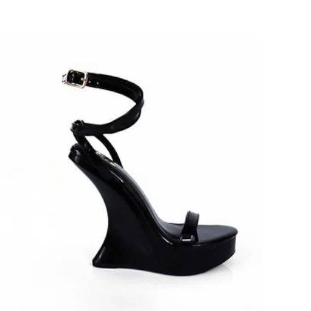 Cami wedge heels (Black)