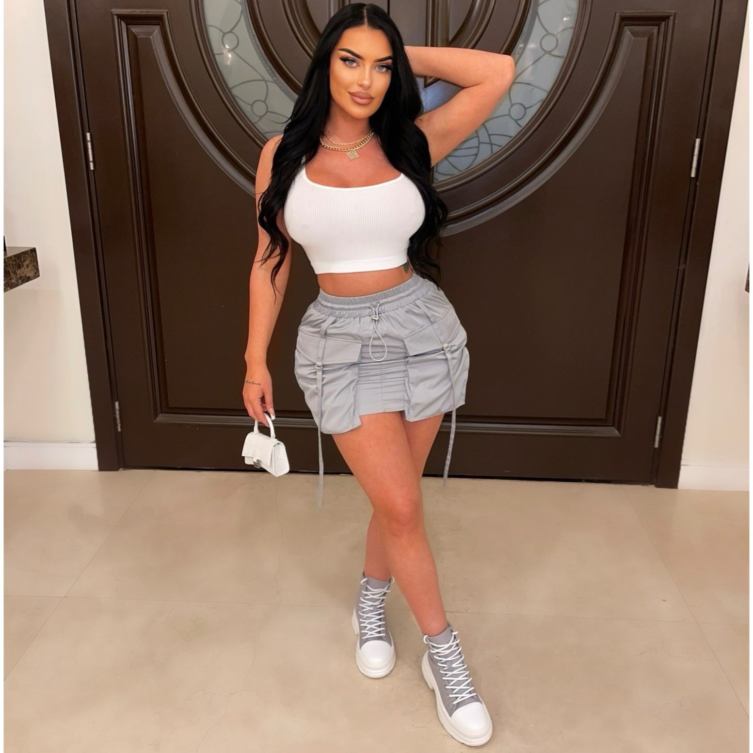 Lopez knit jumpsuit (Grey)