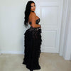 Zutique lace glam dress (Black/nude)