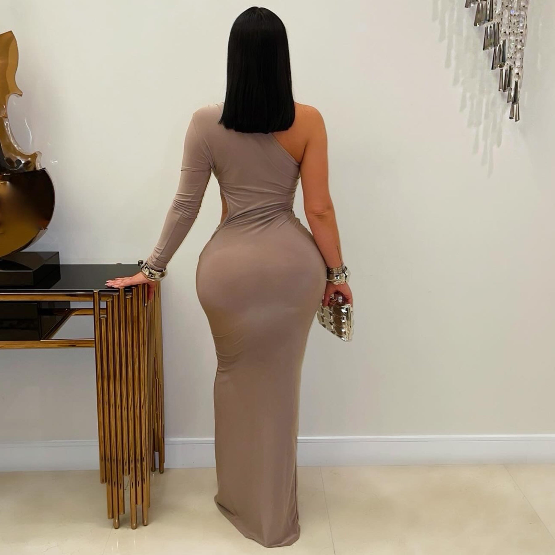 Ezla maxi dress (Black/silver)