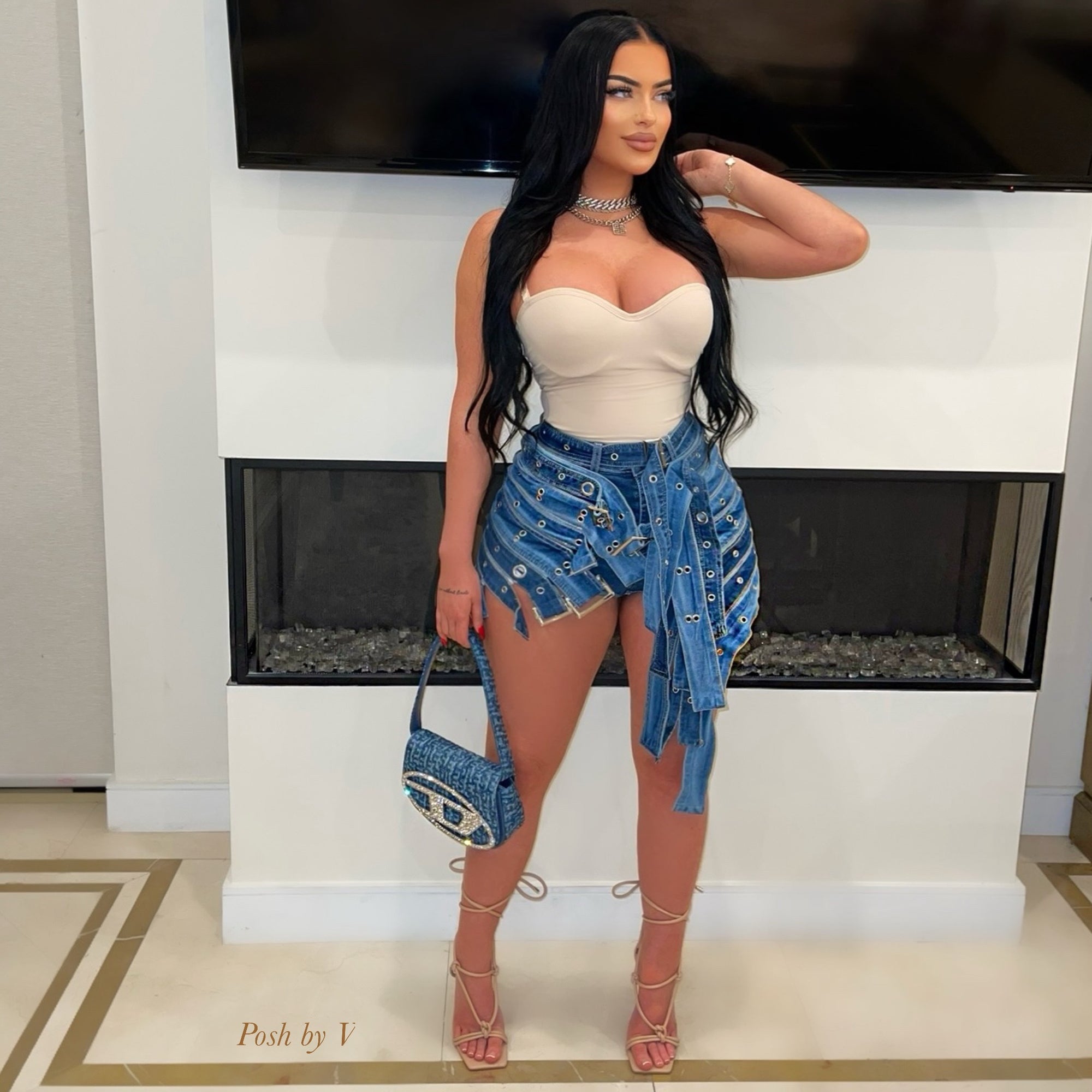 Ainu contour bodysuit (Nude)