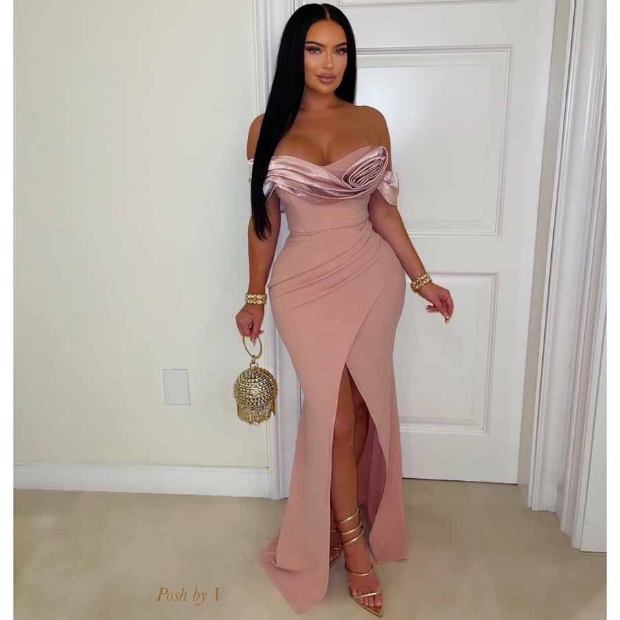 Esaji rose dress (Blush)