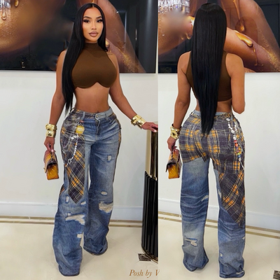 Cara crop top (Brown)
