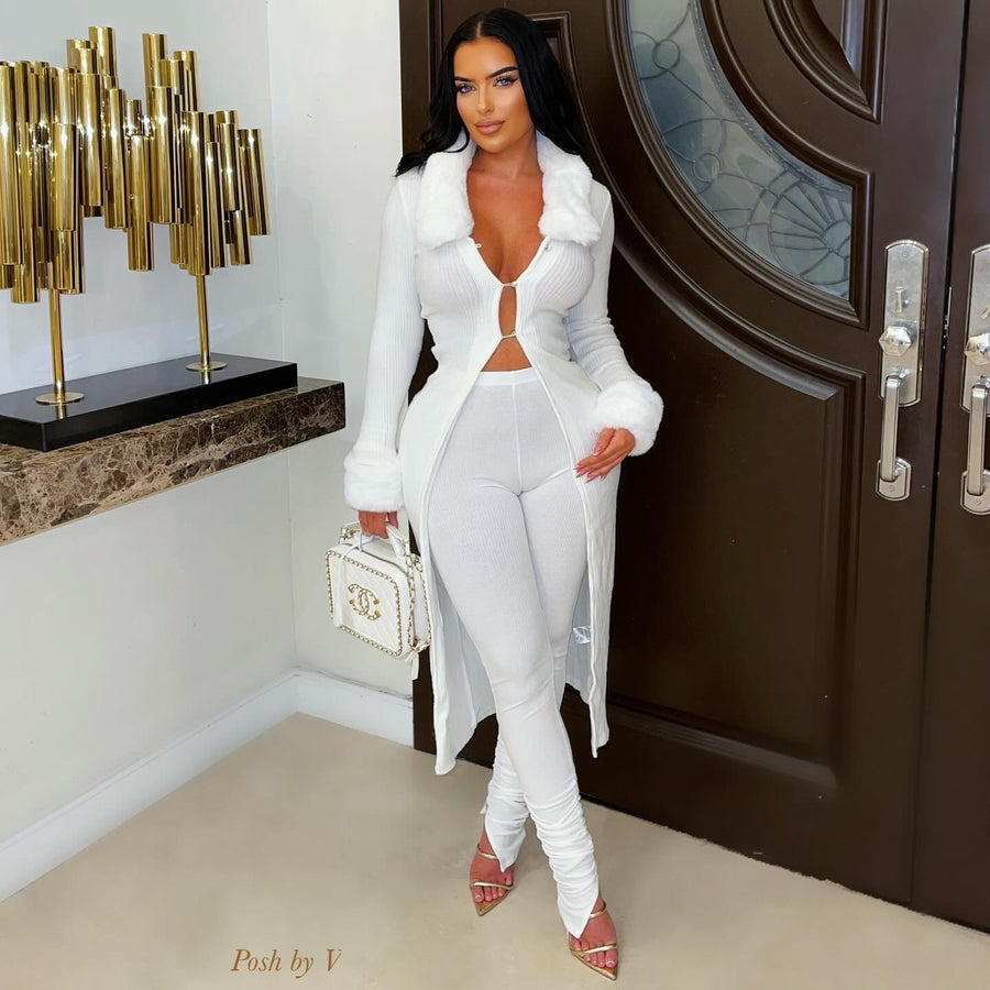 Coi ribbed leggings (Ivory)